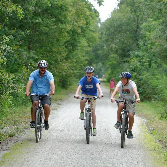 Randonnée à vélo sur la voie verte