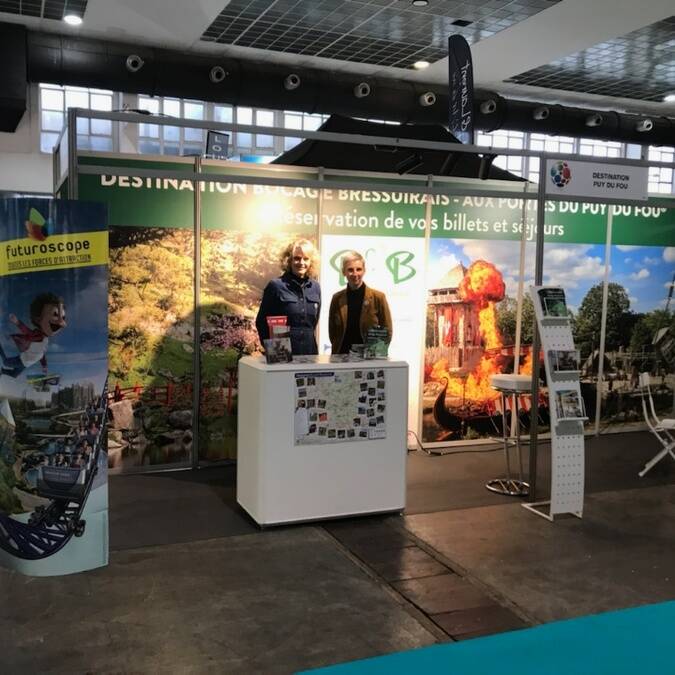 Stand de la Destination Bocage Bressuirais aux portes du Puy du Fou